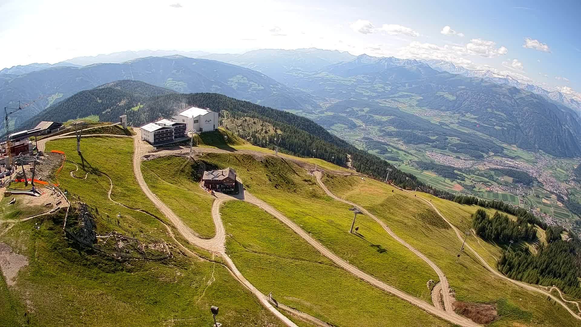 Station de ski Kronplatz sommet | vue sur Brunico