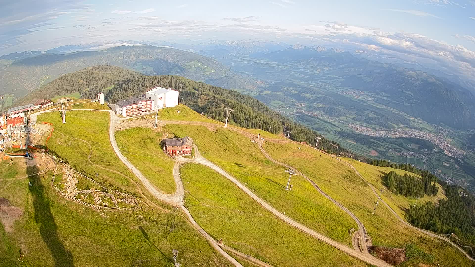 Skigebiet Kronplatz Gipfel | Blick auf Bruneck