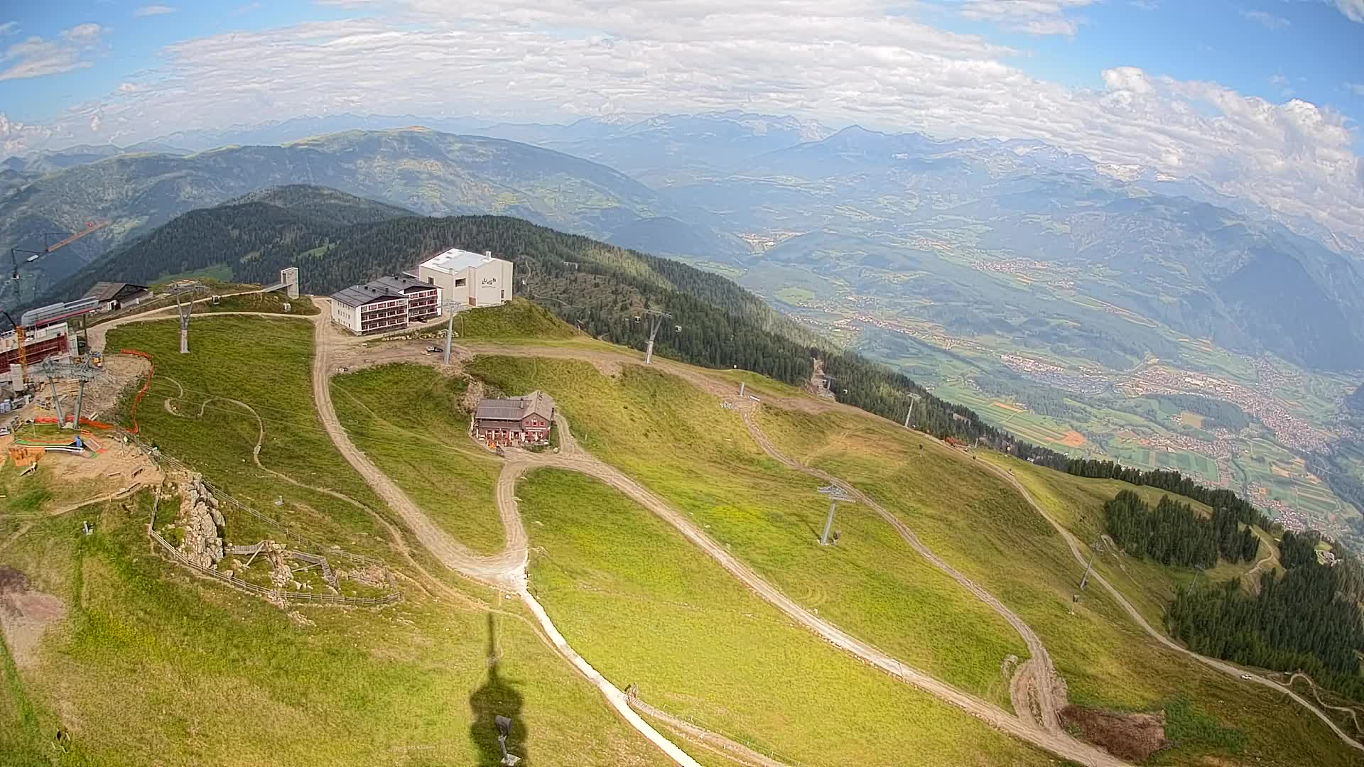 Kronplatz peak Ski resort | view to Bruneck