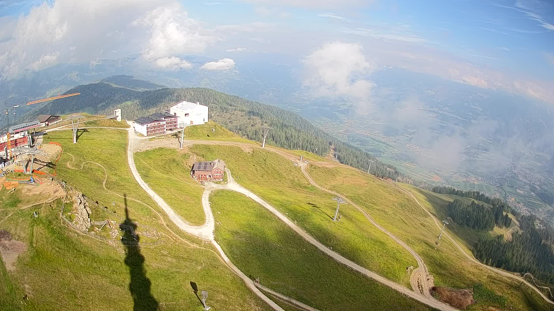 Stazione sciistica di Plan de Corones | vista su Brunico