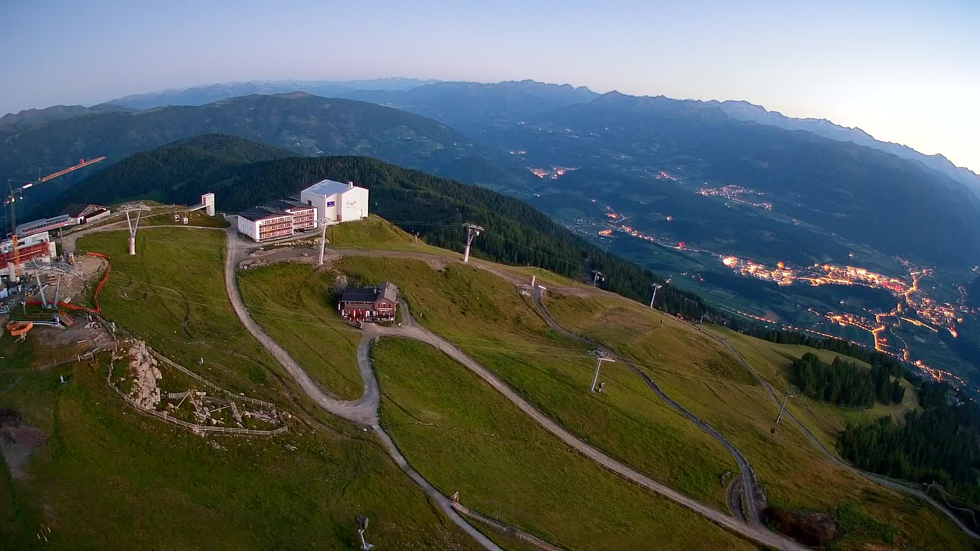 Kronplatz peak Ski resort | view to Bruneck