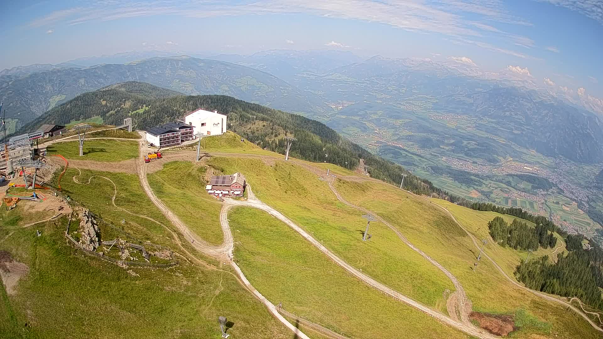 Kronplatz peak Ski resort | view to Bruneck