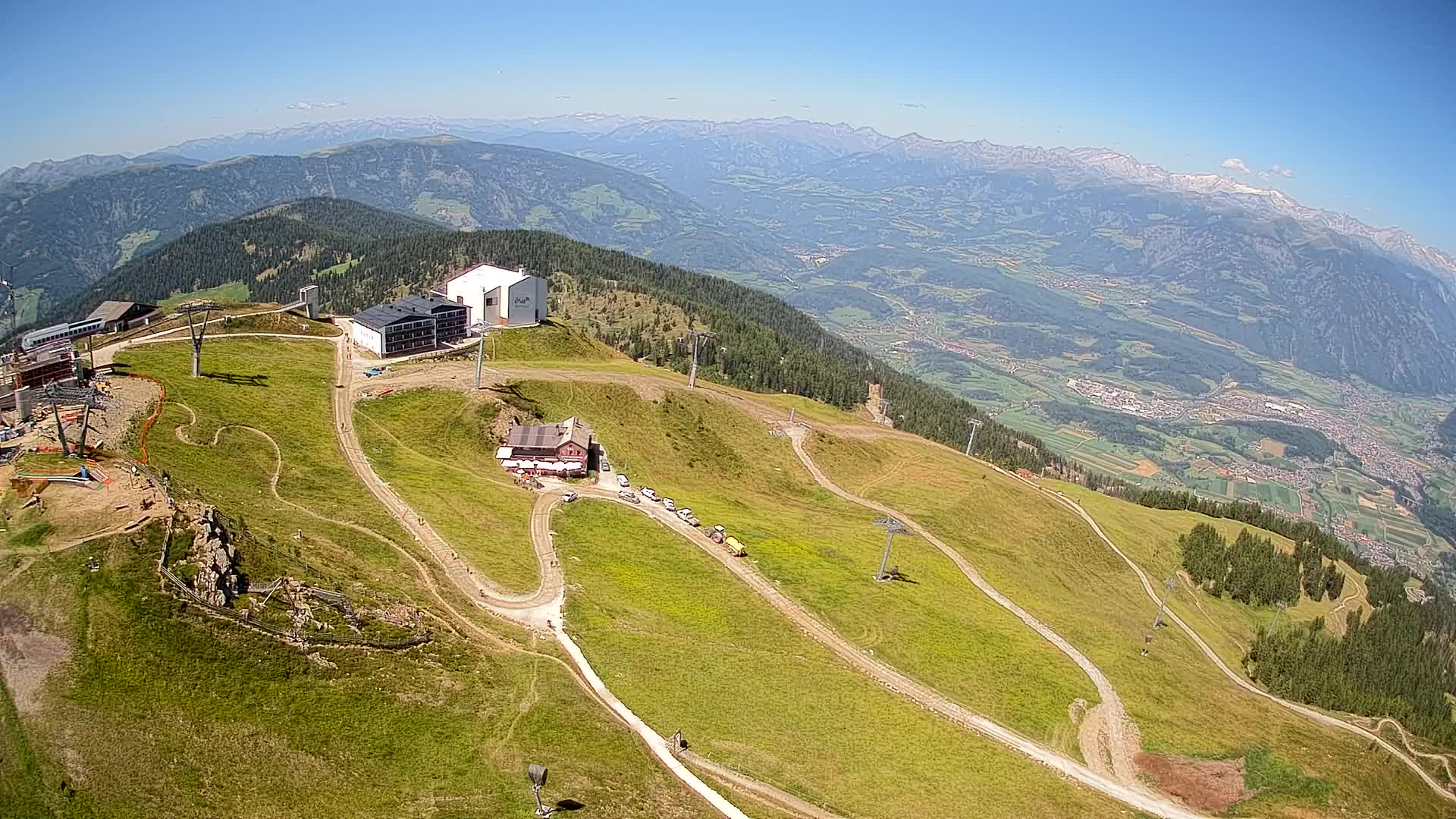 Station de ski Kronplatz sommet | vue sur Brunico