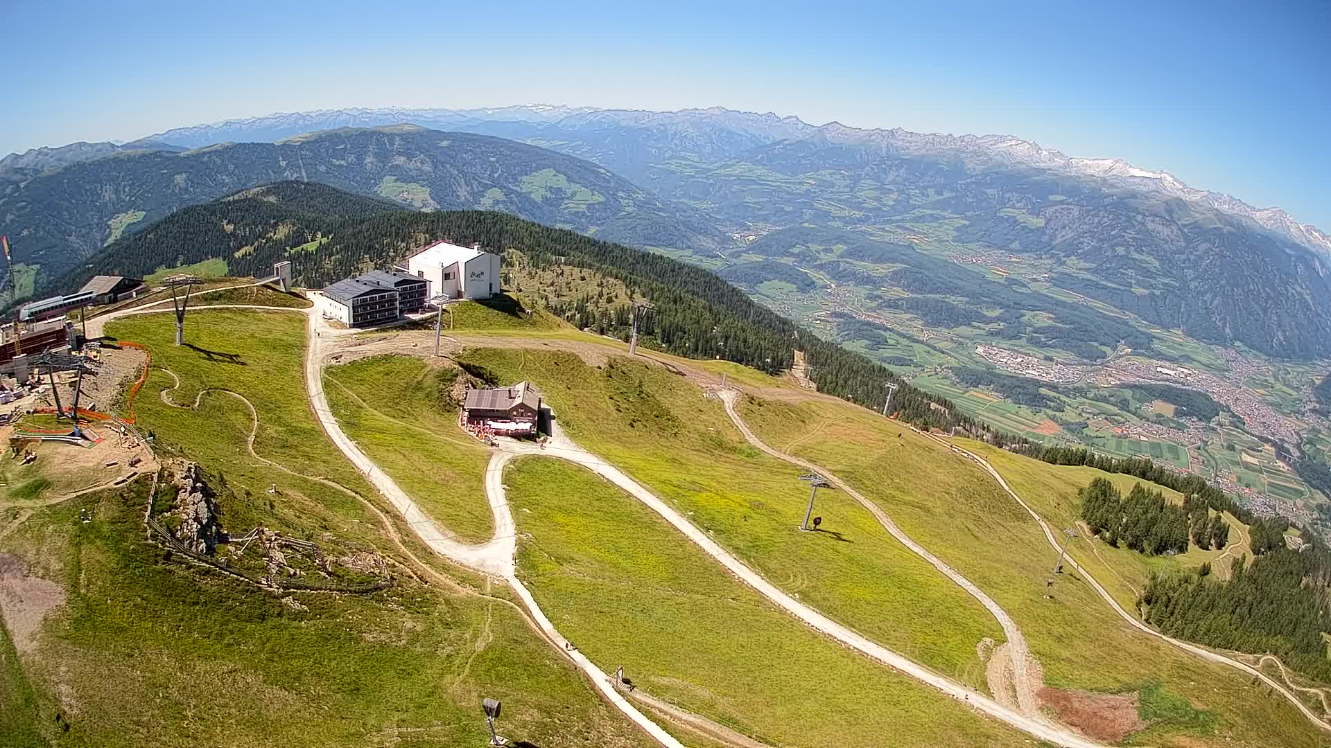 Station de ski Kronplatz sommet | vue sur Brunico