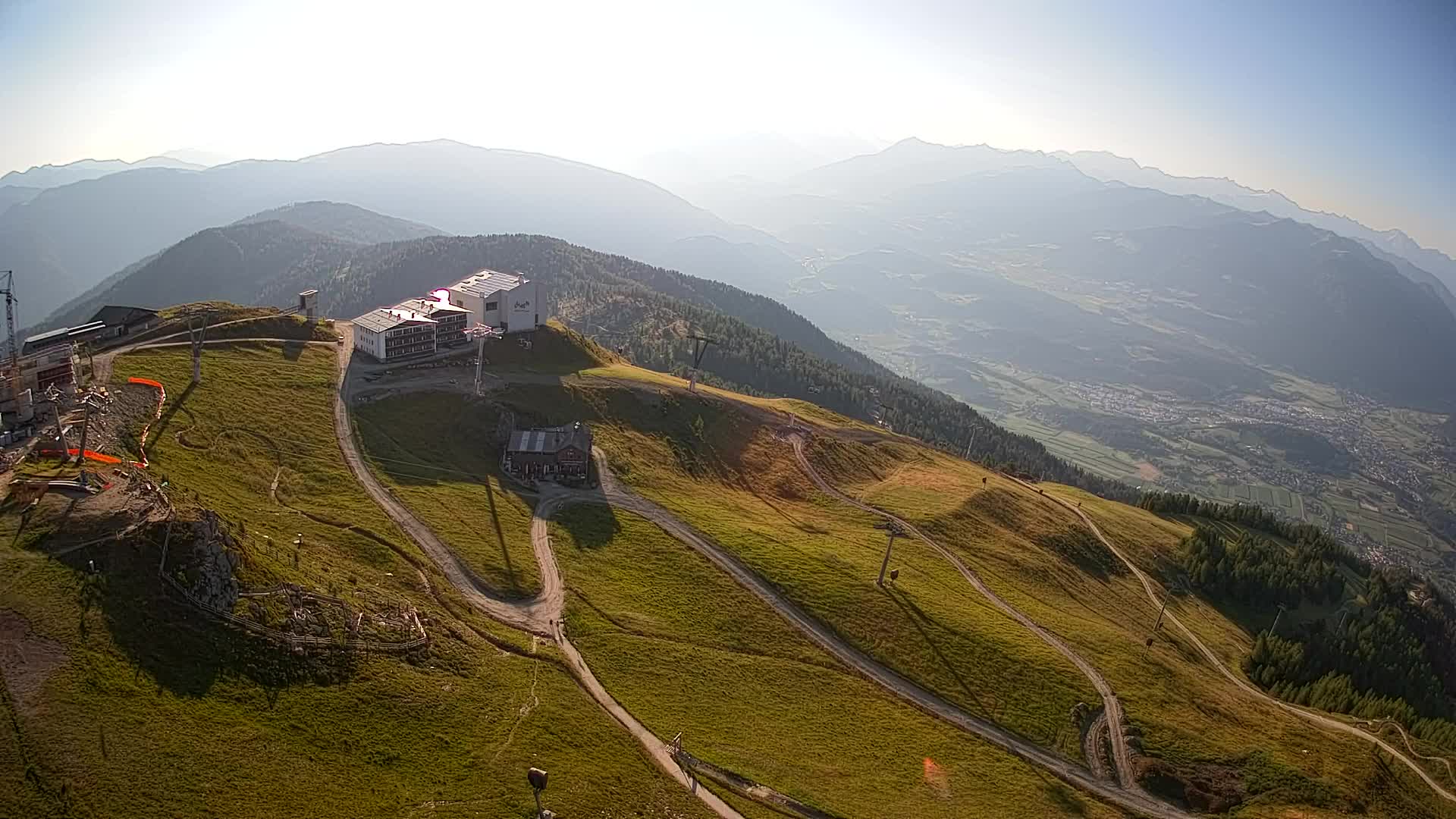 Station de ski Kronplatz sommet | vue sur Brunico