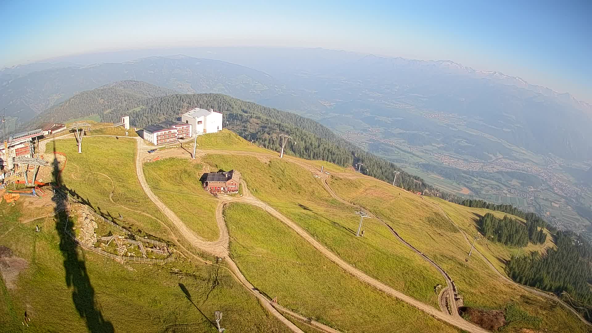 Station de ski Kronplatz sommet | vue sur Brunico