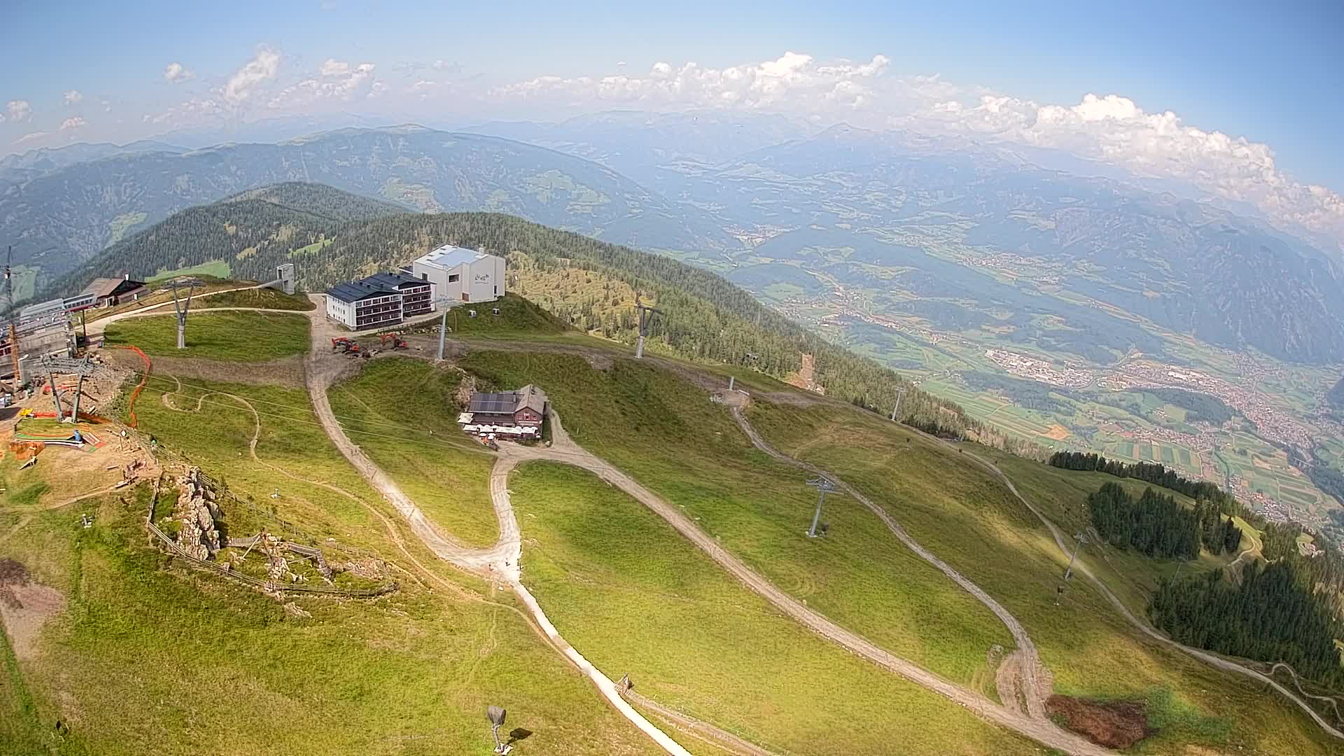 Stazione sciistica di Plan de Corones | vista su Brunico