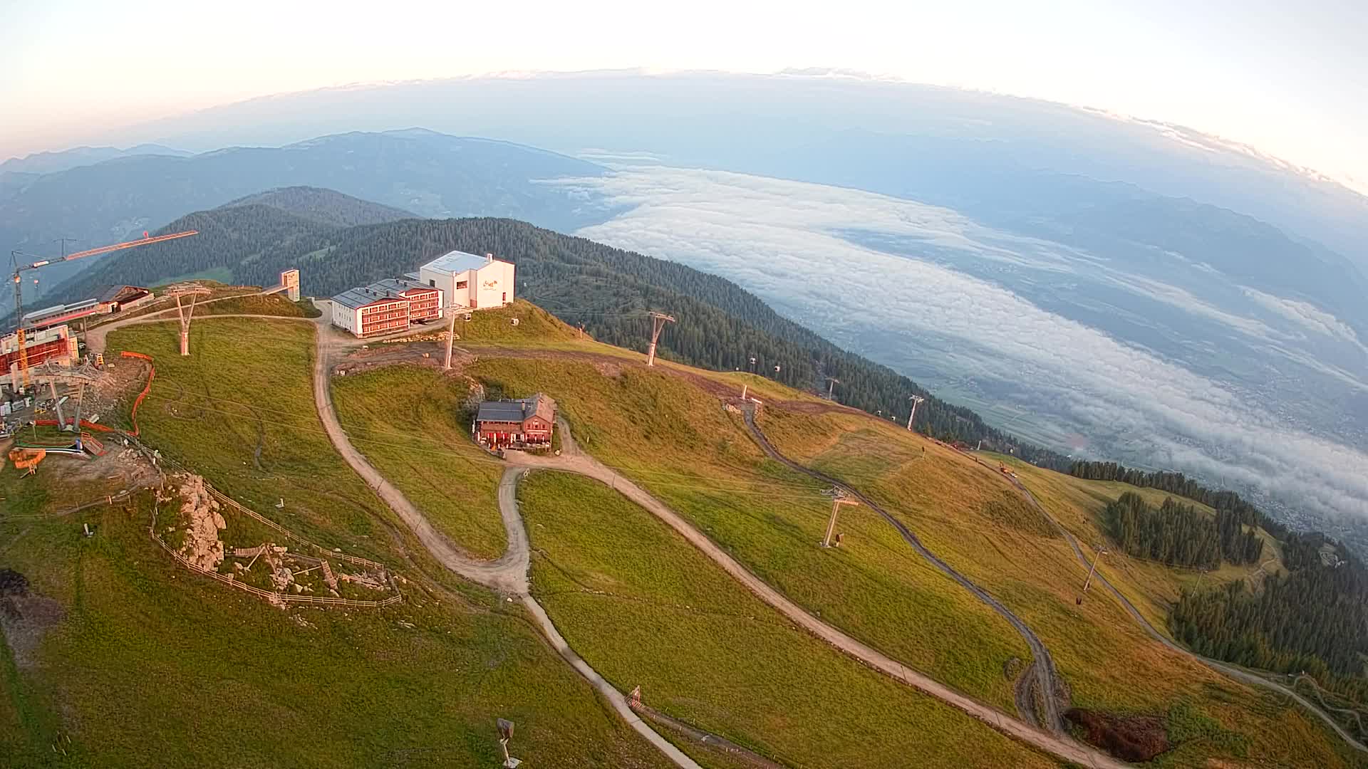 Kronplatz peak Ski resort | view to Bruneck