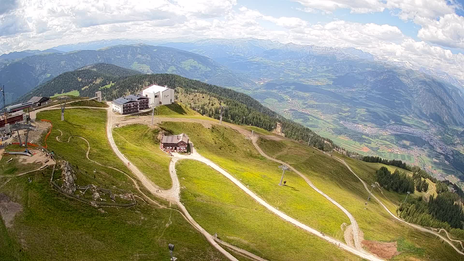 Kronplatz peak Ski resort | view to Bruneck