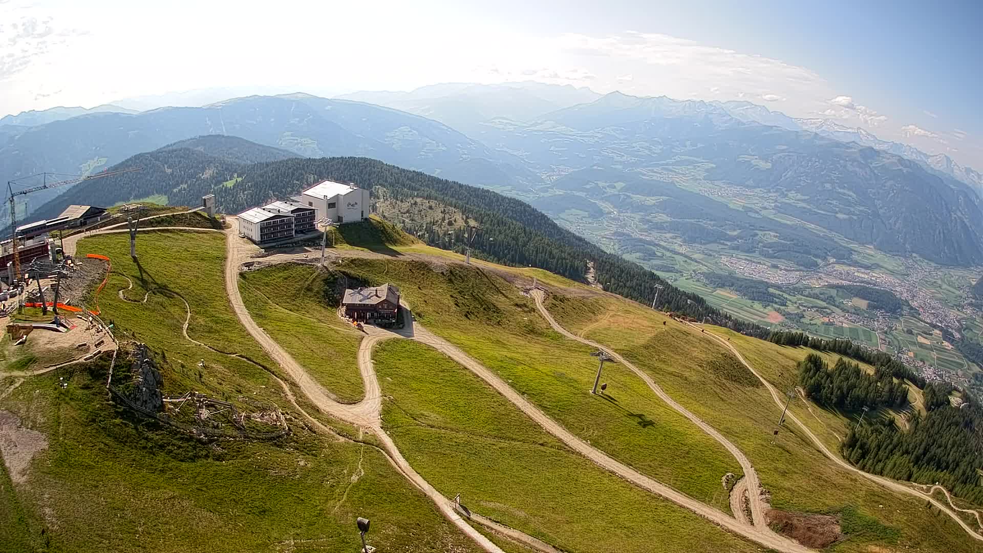 Kronplatz peak Ski resort | view to Bruneck