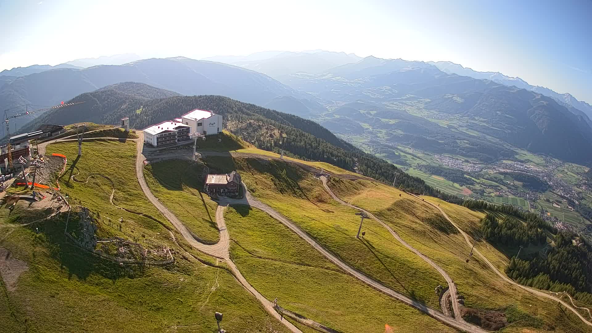 Station de ski Kronplatz sommet | vue sur Brunico