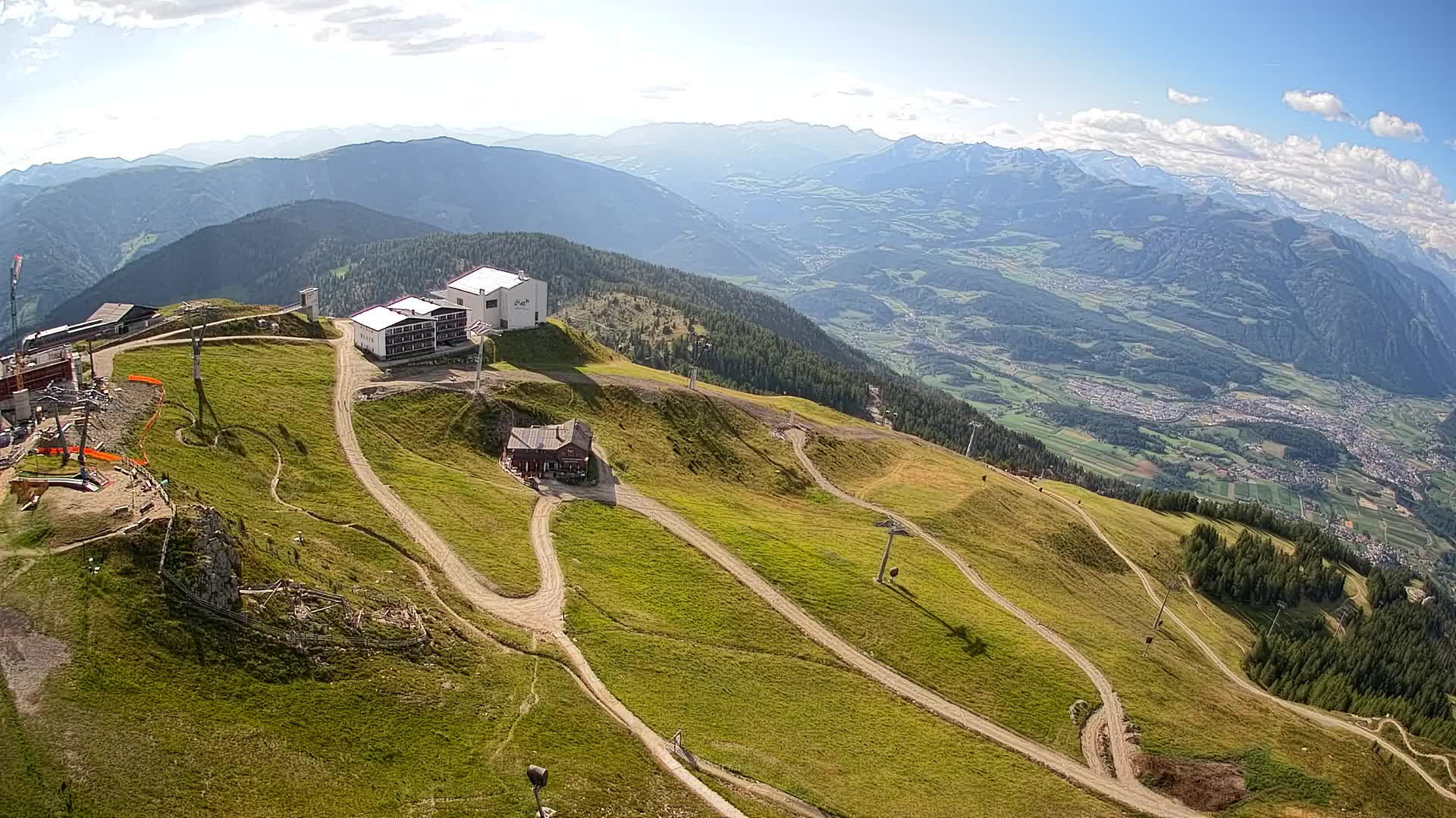 Station de ski Kronplatz sommet | vue sur Brunico