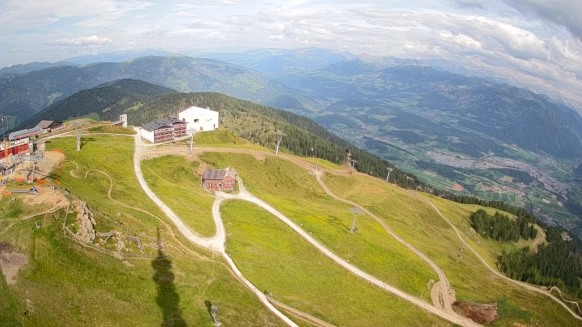 Stazione sciistica di Plan de Corones | vista su Brunico