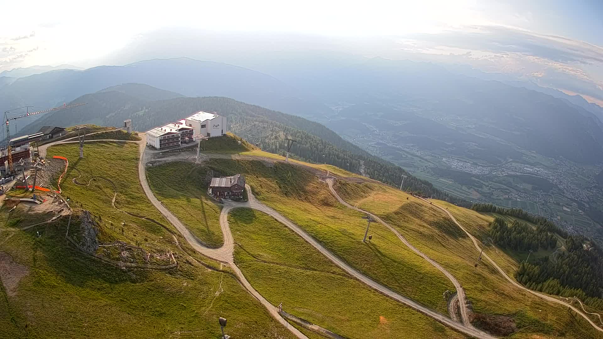 Kronplatz peak Ski resort | view to Bruneck