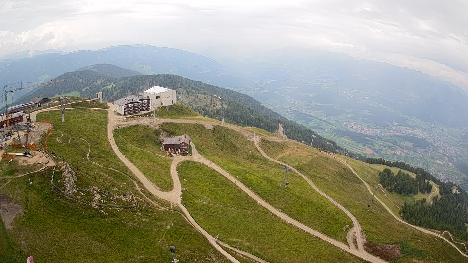 Station de ski Kronplatz sommet | vue sur Brunico
