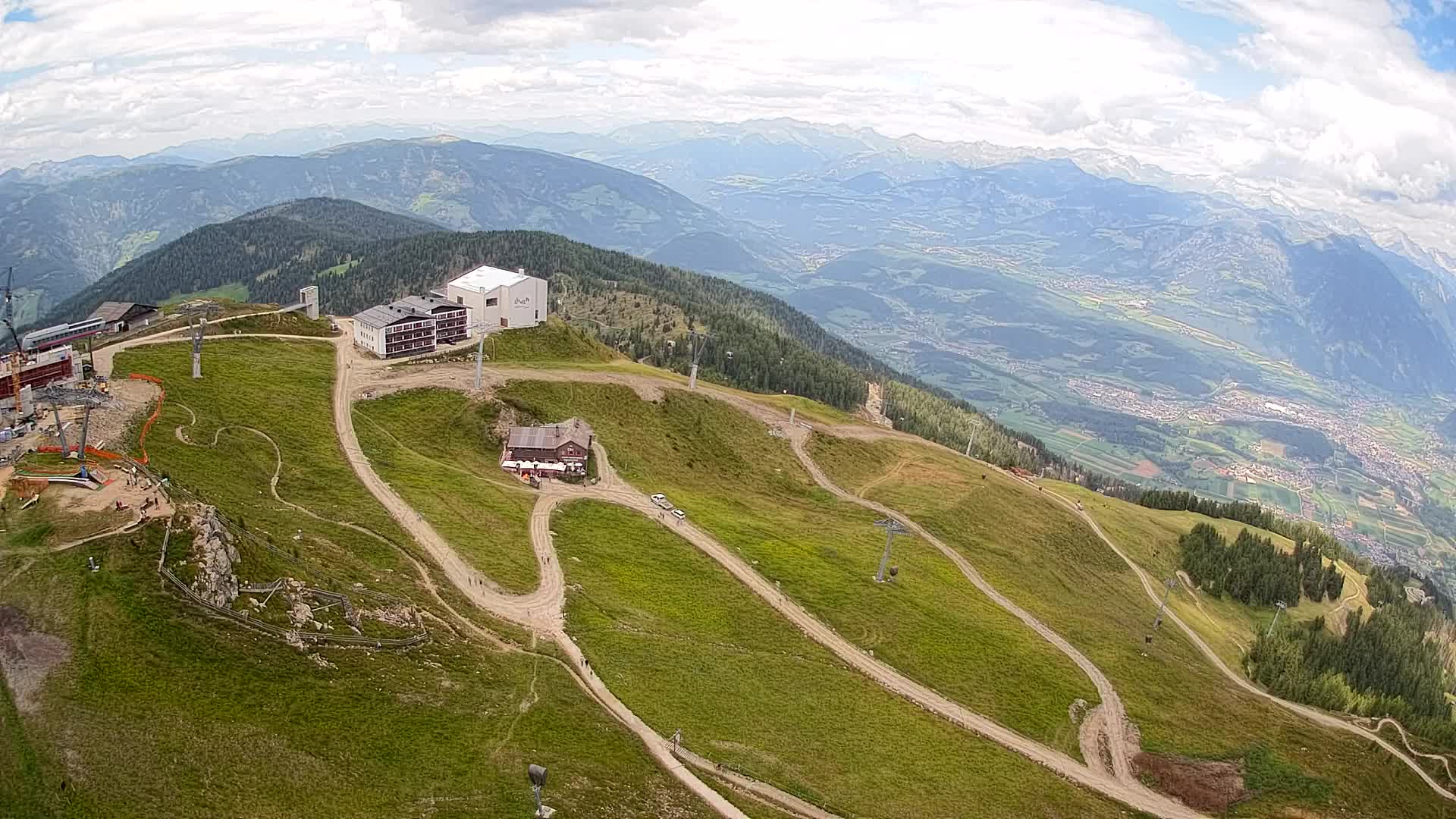 Kronplatz peak Ski resort | view to Bruneck