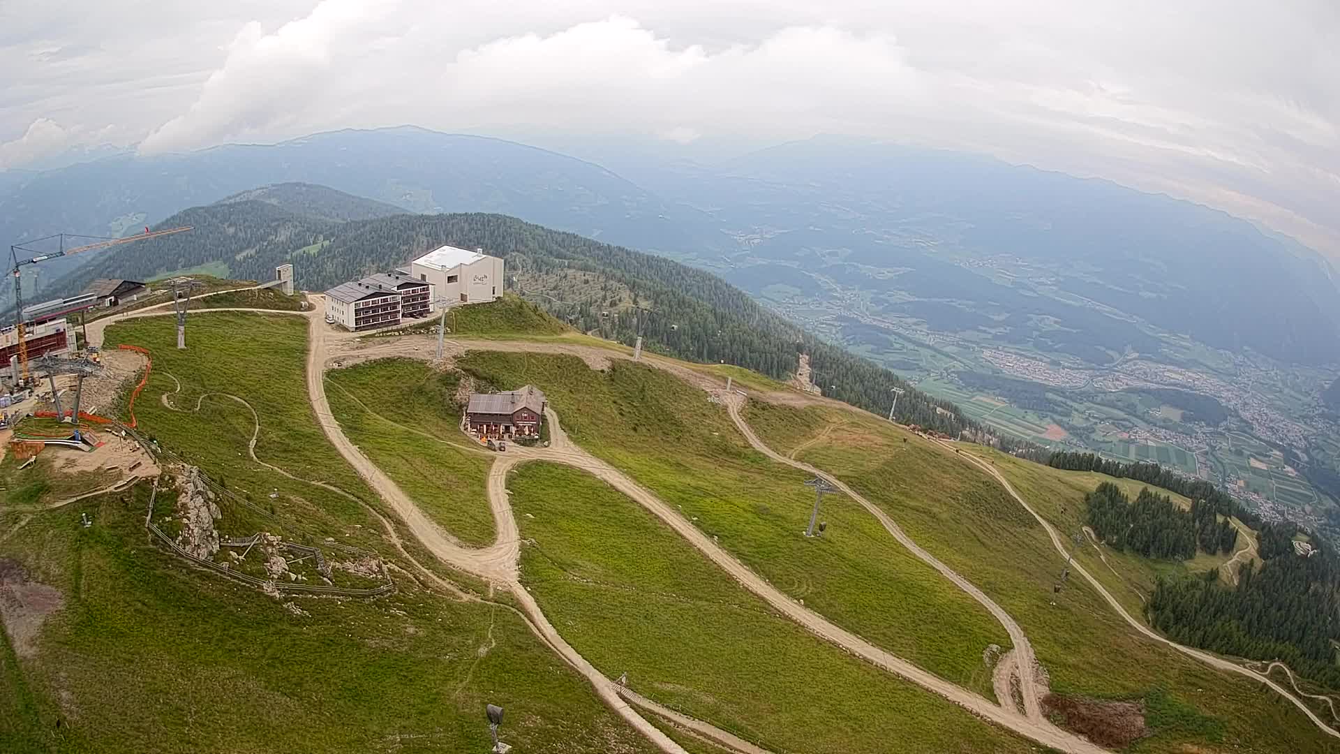 Kronplatz peak Ski resort | view to Bruneck