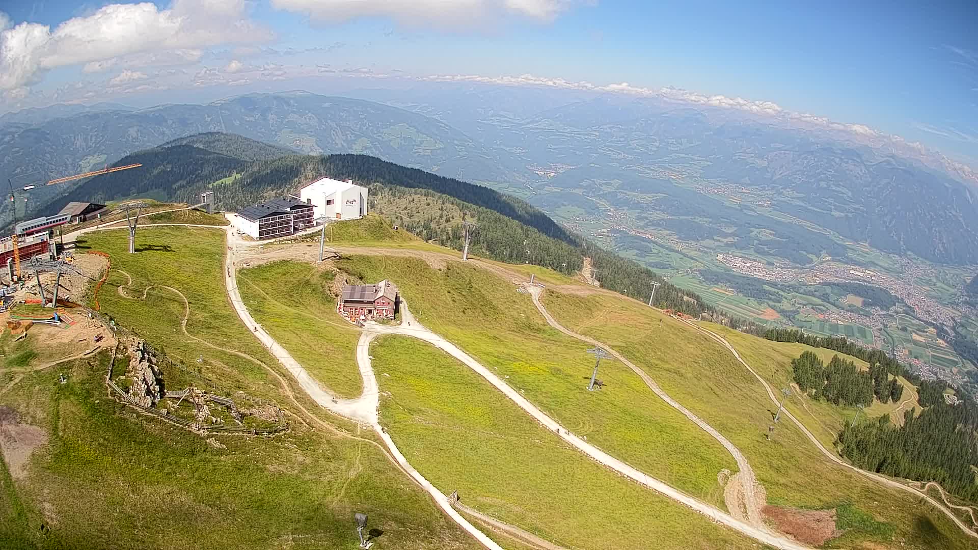 Kronplatz peak Ski resort | view to Bruneck
