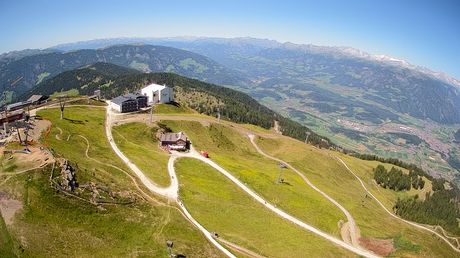 Station de ski Kronplatz sommet | vue sur Brunico