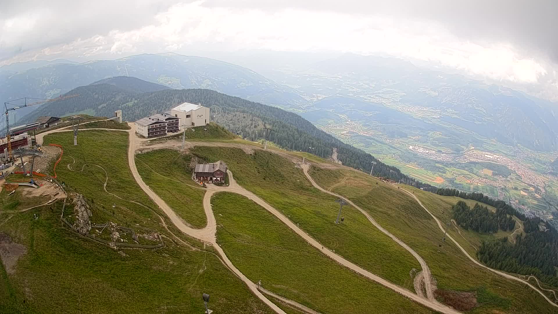 Kronplatz peak Ski resort | view to Bruneck