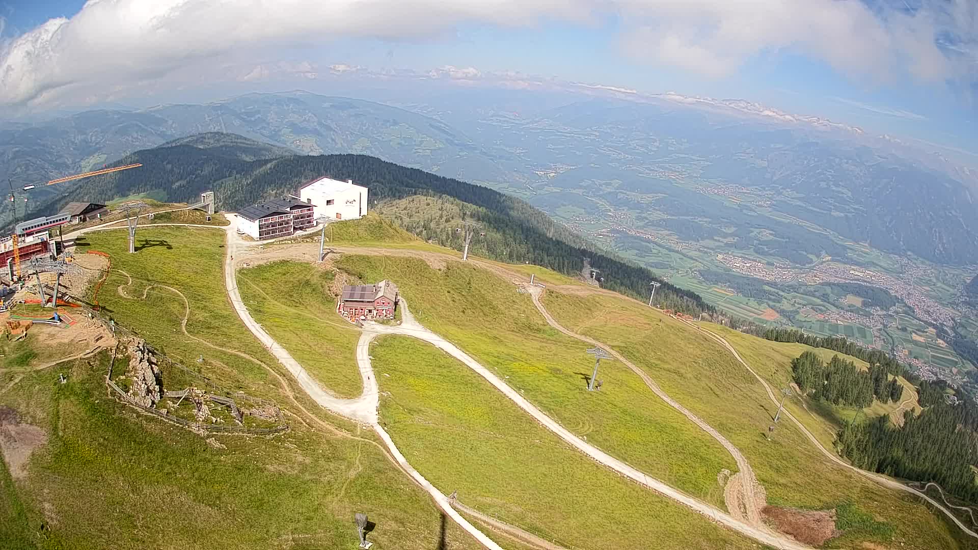 Kronplatz peak Ski resort | view to Bruneck