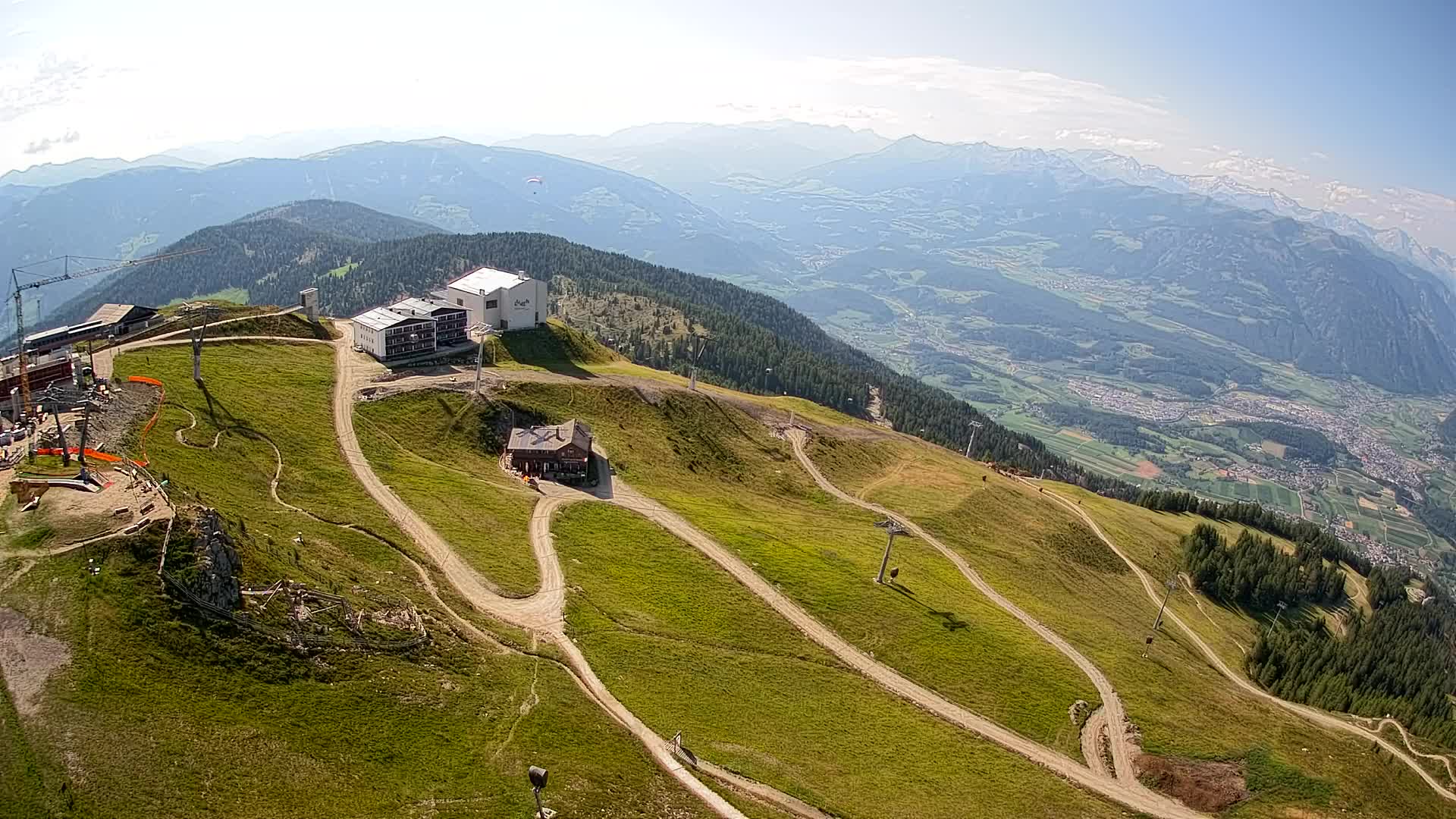 Skigebiet Kronplatz Gipfel | Blick auf Bruneck