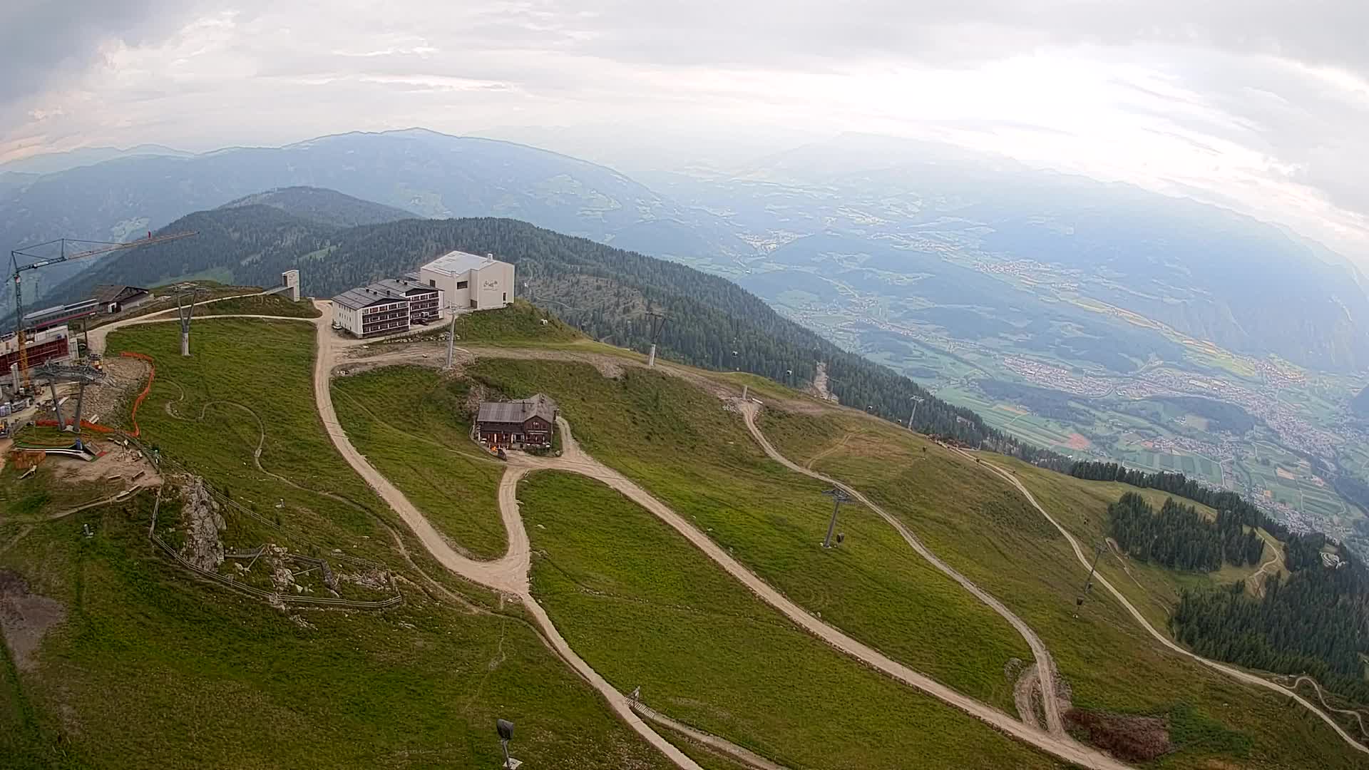 Kronplatz peak Ski resort | view to Bruneck