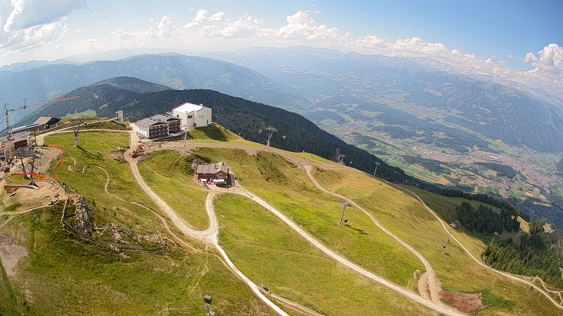 Kronplatz peak Ski resort | view to Bruneck