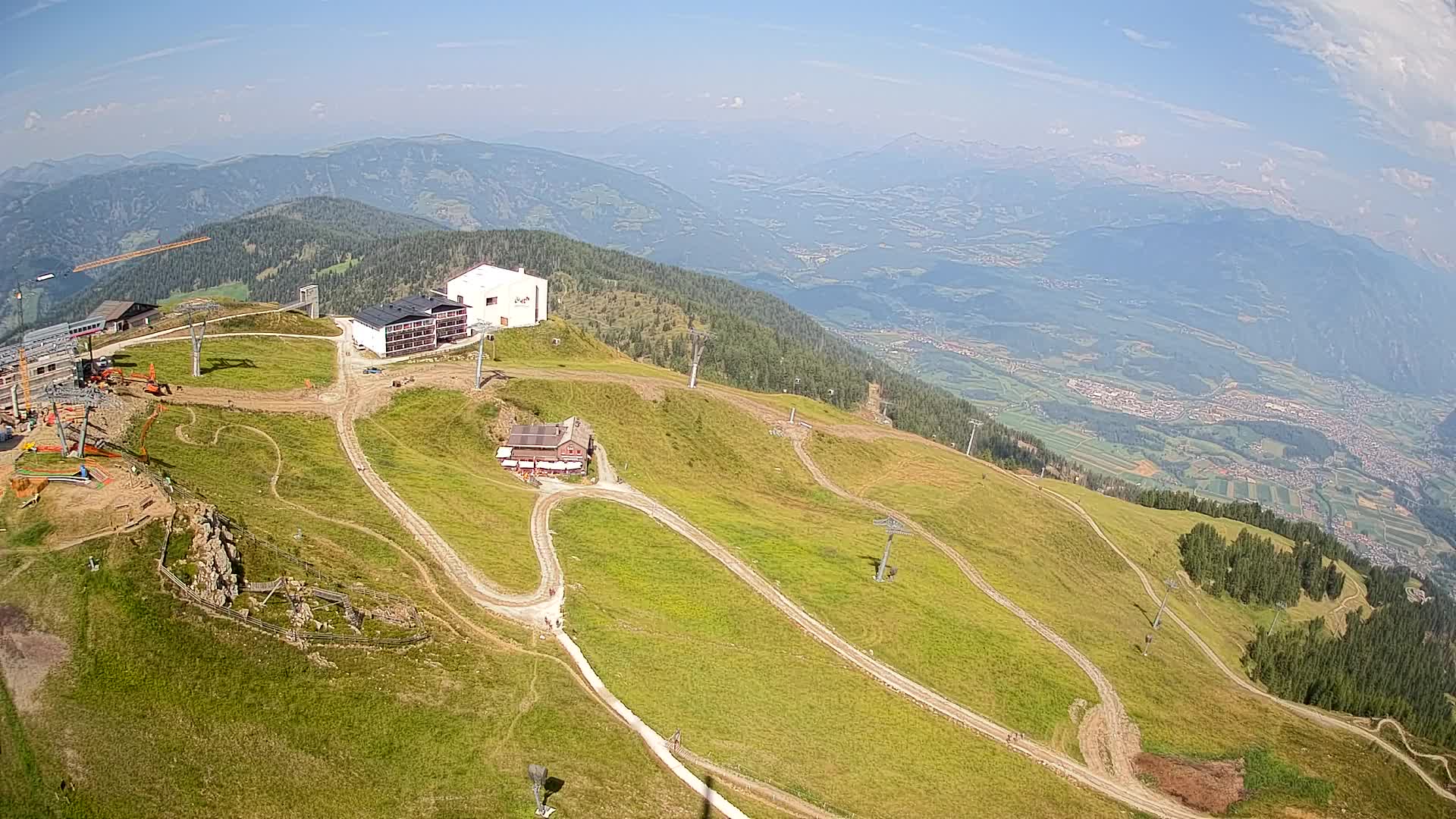 Stazione sciistica di Plan de Corones | vista su Brunico