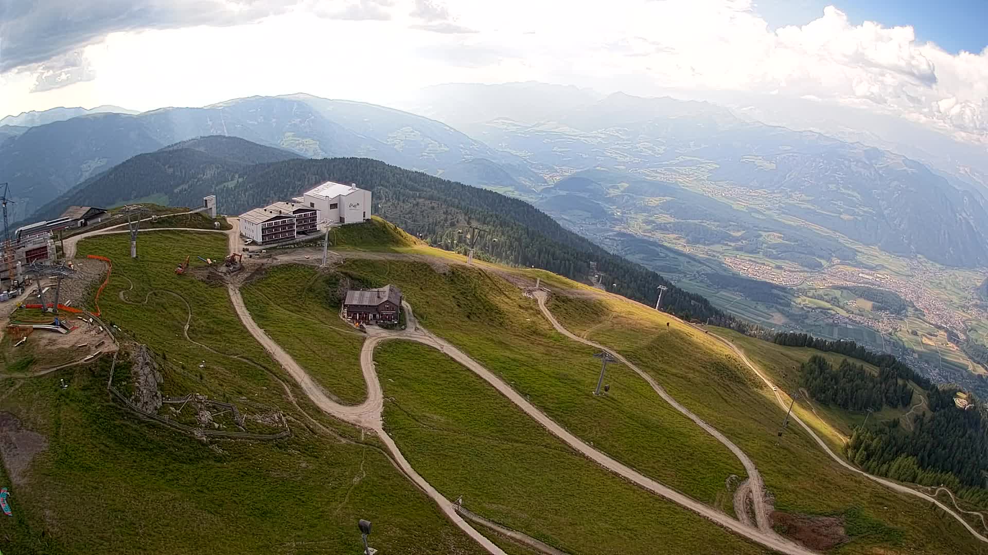 Kronplatz peak Ski resort | view to Bruneck