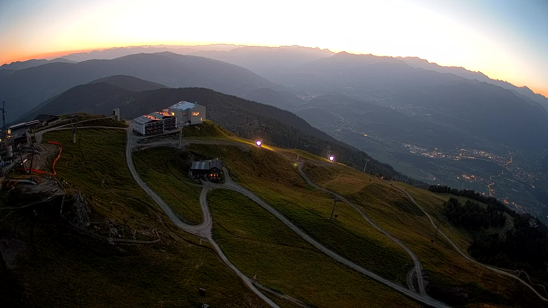 Station de ski Kronplatz sommet | vue sur Brunico