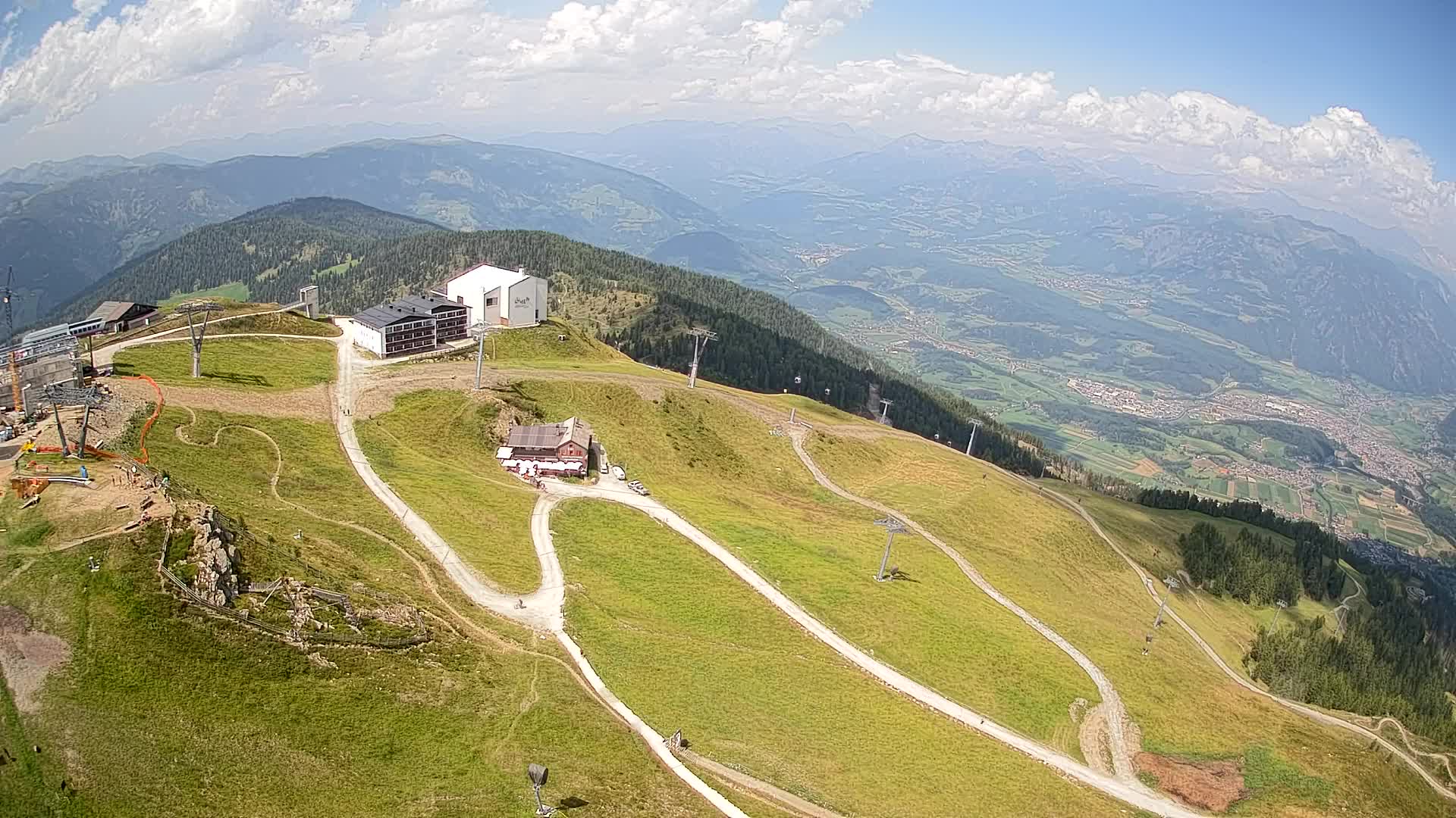 Kronplatz peak Ski resort | view to Bruneck