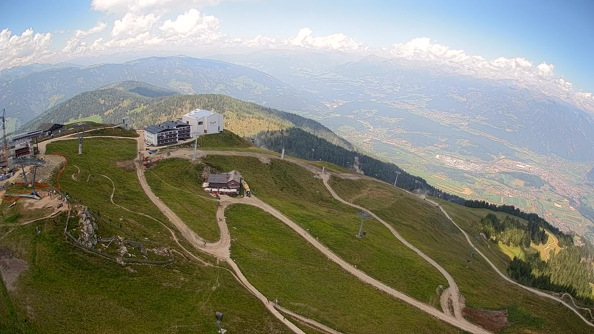 Kronplatz peak Ski resort | view to Bruneck