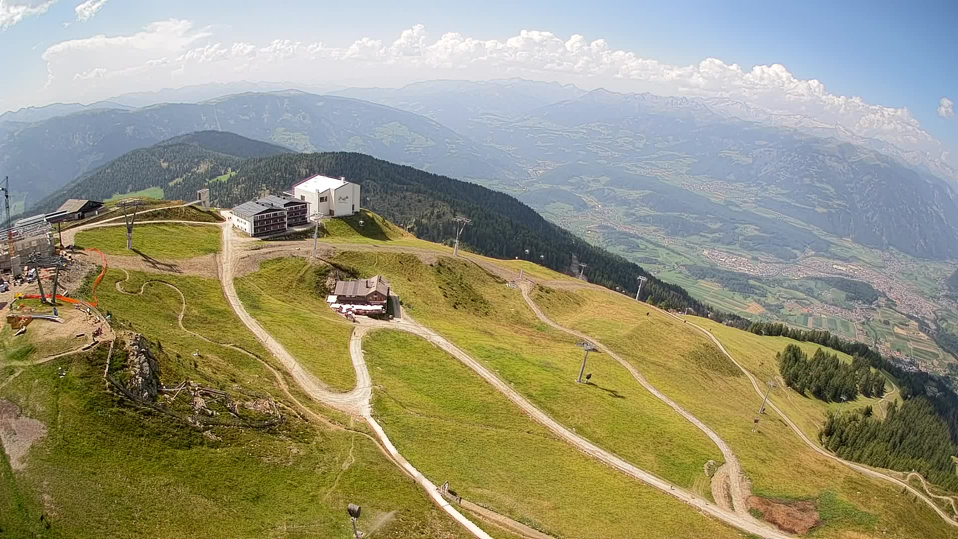 Station de ski Kronplatz sommet | vue sur Brunico