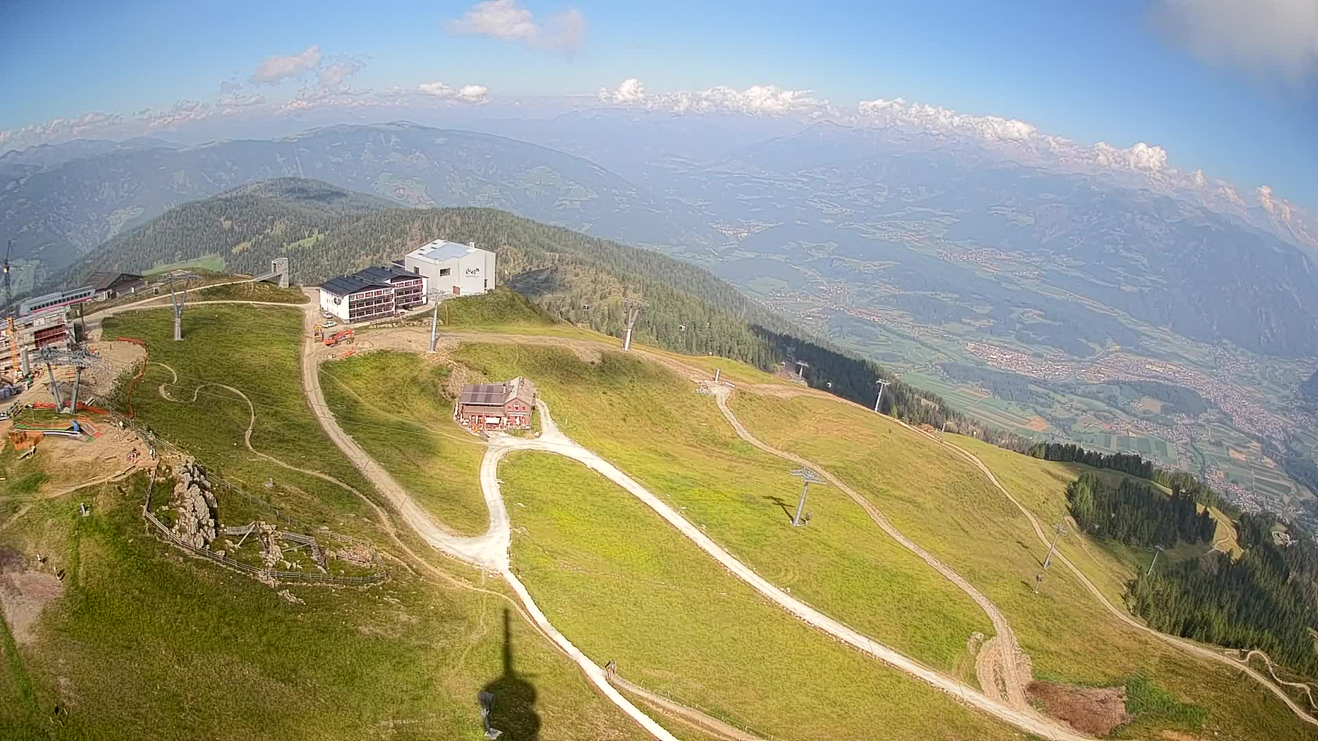 Station de ski Kronplatz sommet | vue sur Brunico