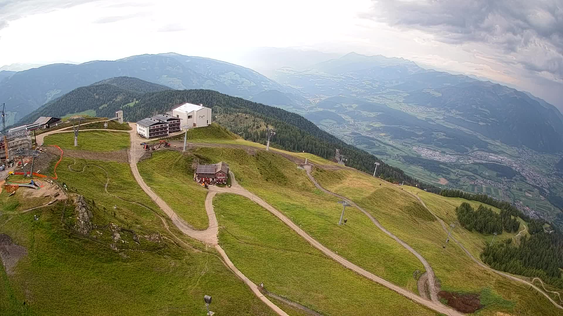 Kronplatz peak Ski resort | view to Bruneck