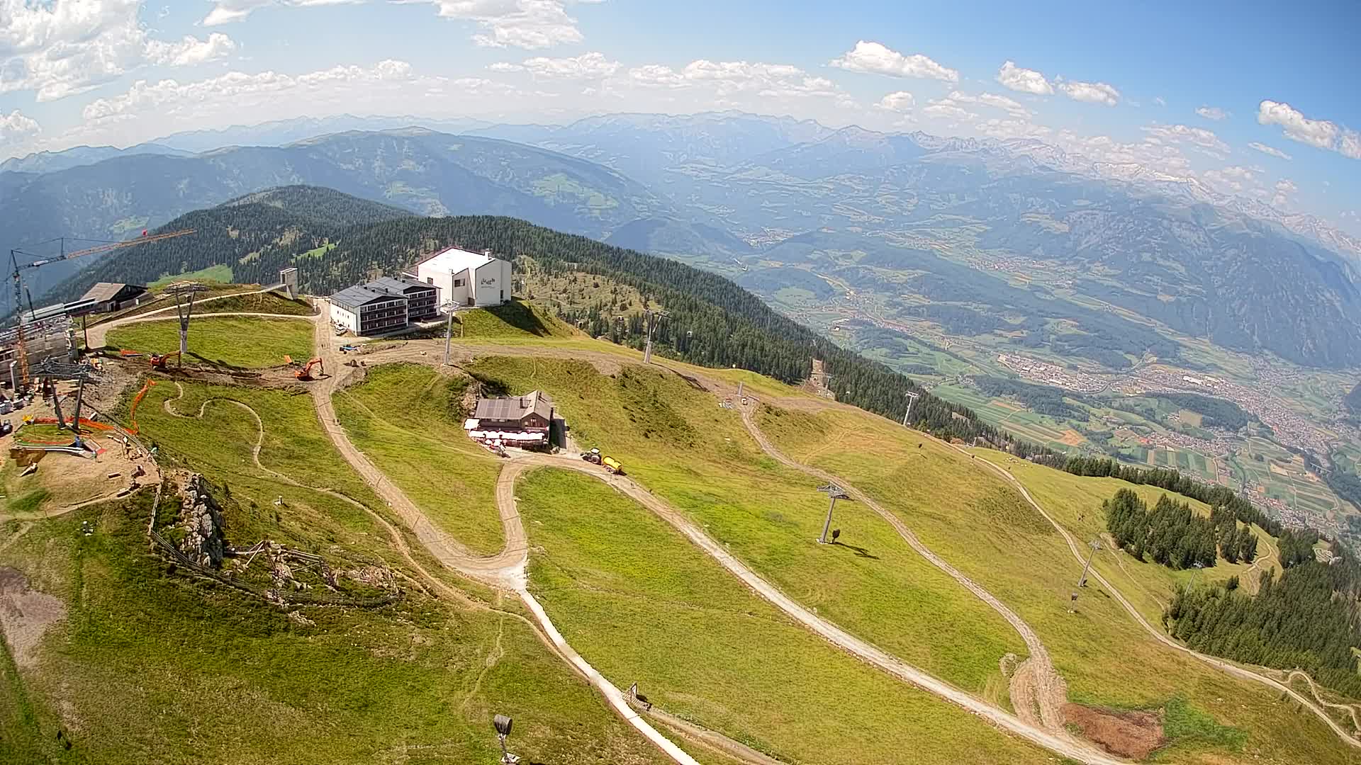 Station de ski Kronplatz sommet | vue sur Brunico