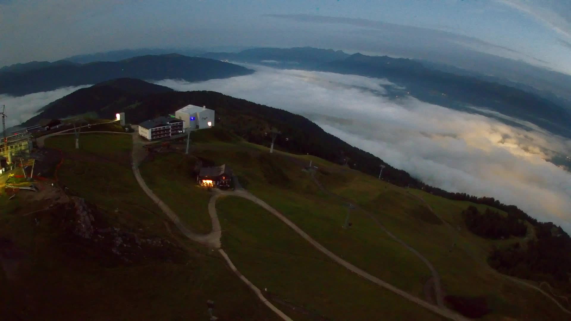 Kronplatz peak Ski resort | view to Bruneck
