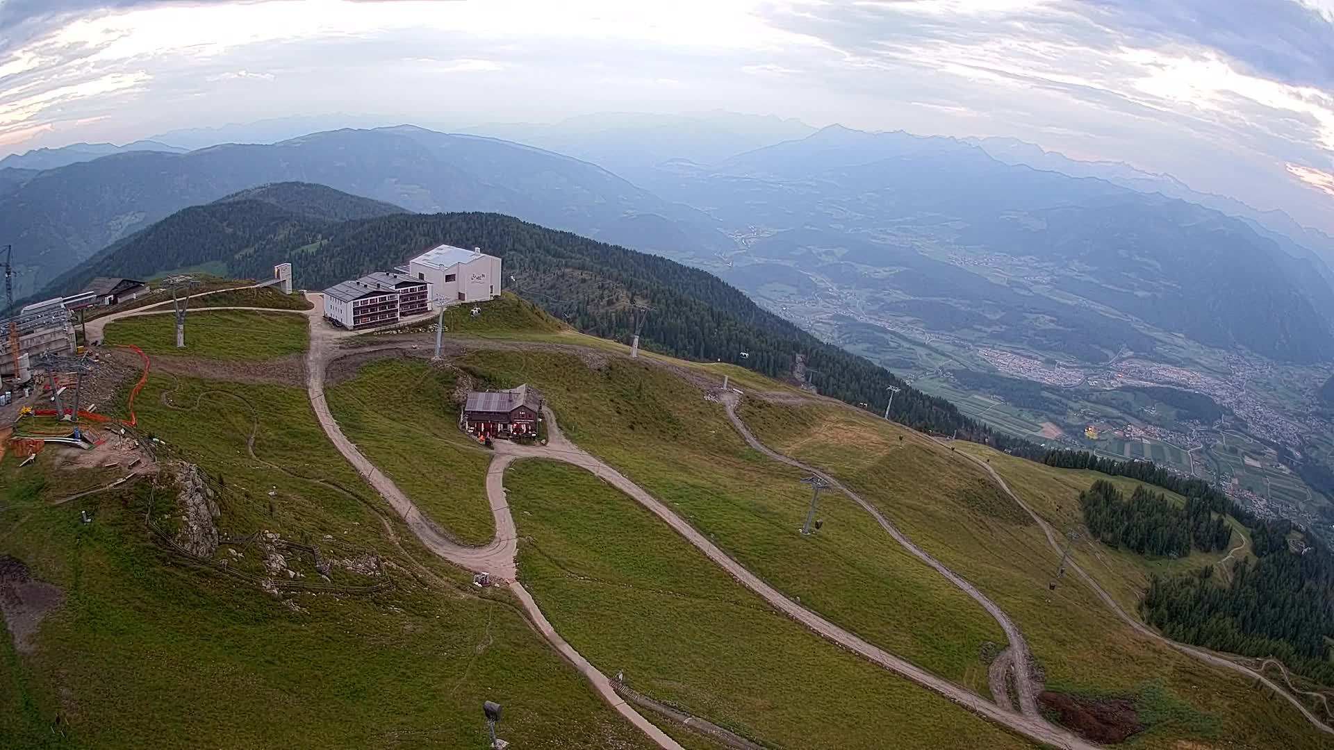 Kronplatz peak Ski resort | view to Bruneck