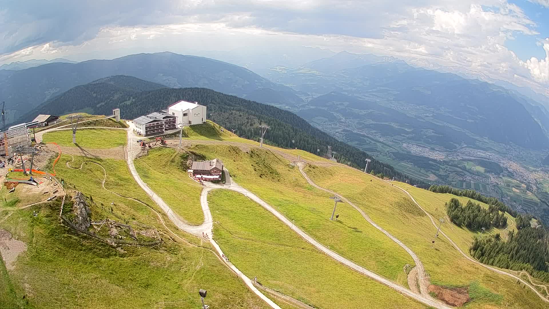 Kronplatz peak Ski resort | view to Bruneck