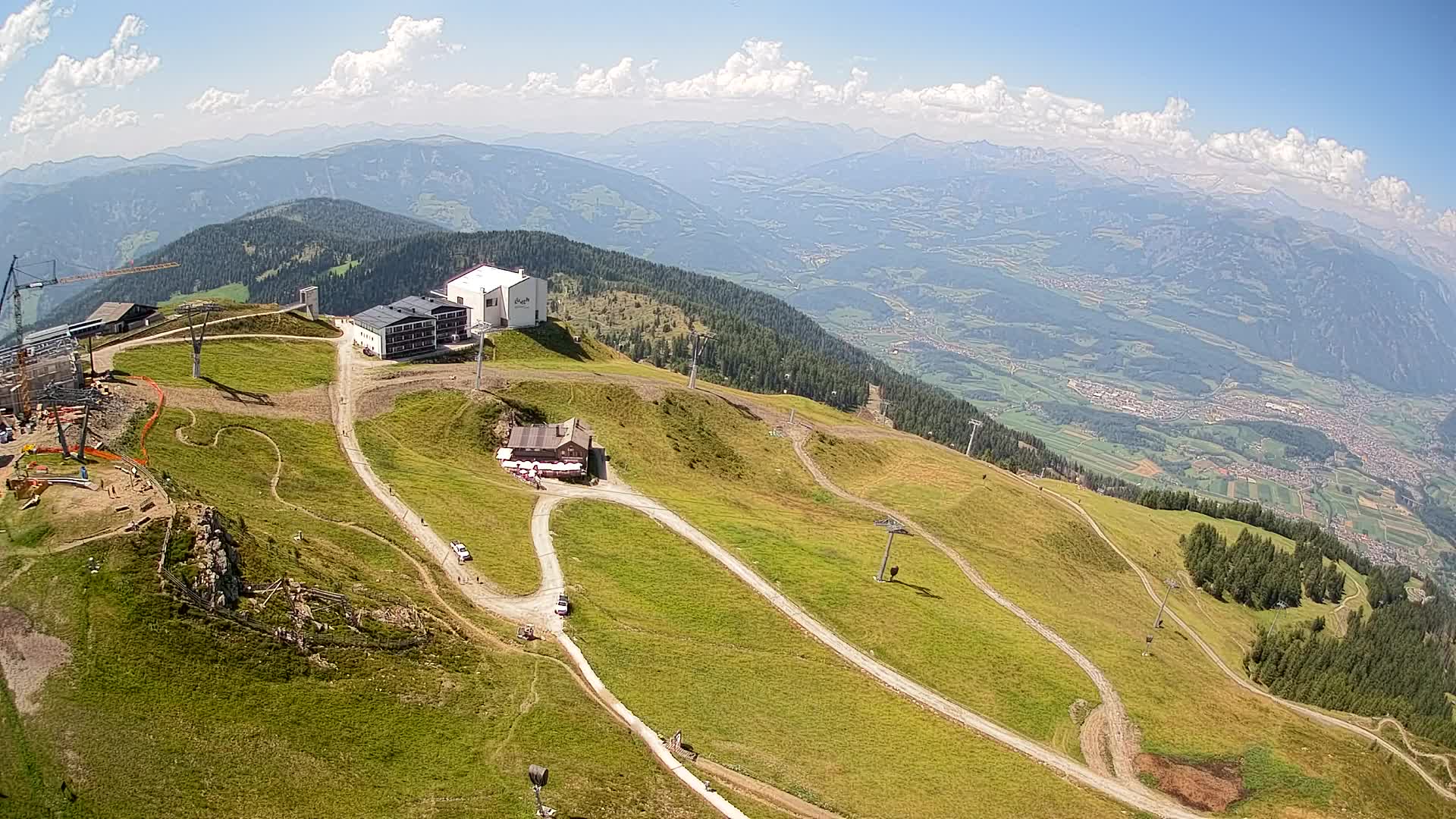 Kronplatz peak Ski resort | view to Bruneck