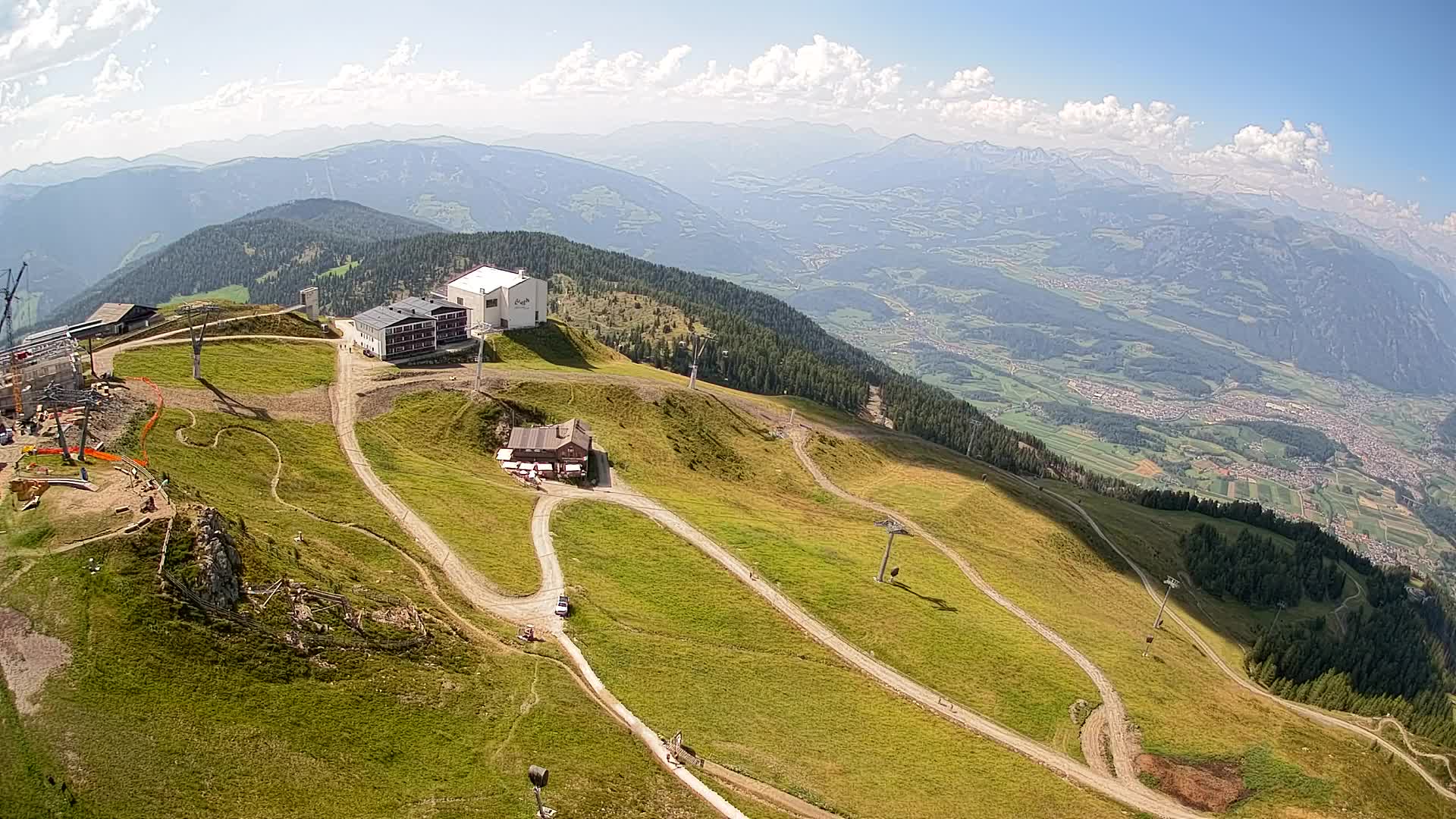 Skigebiet Kronplatz Gipfel | Blick auf Bruneck