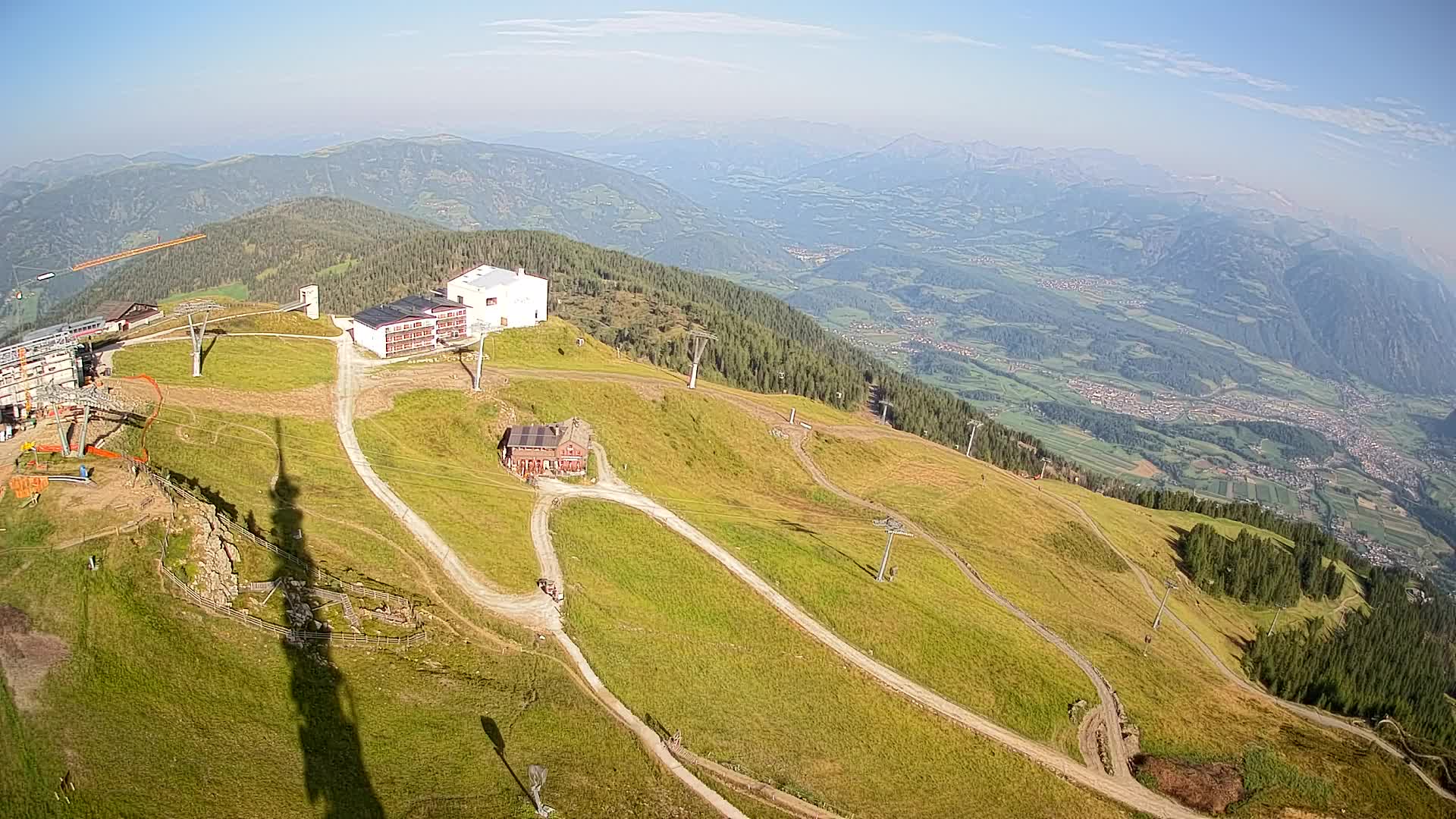Skigebiet Kronplatz Gipfel | Blick auf Bruneck