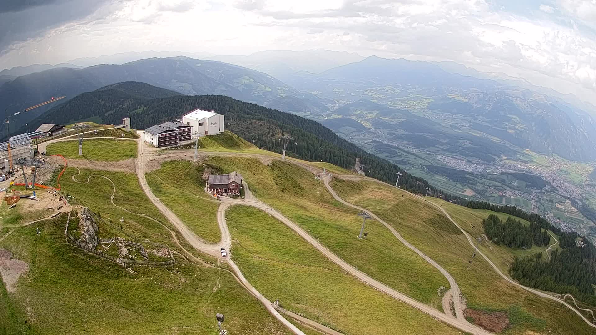 Kronplatz peak Ski resort | view to Bruneck