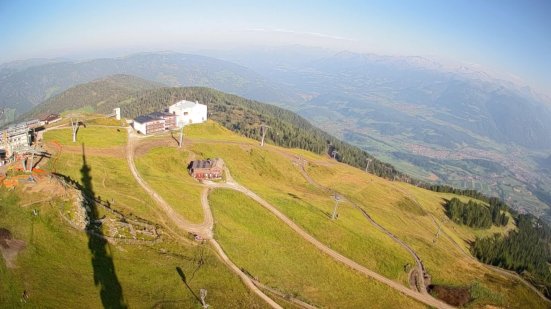 Skigebiet Kronplatz Gipfel | Blick auf Bruneck