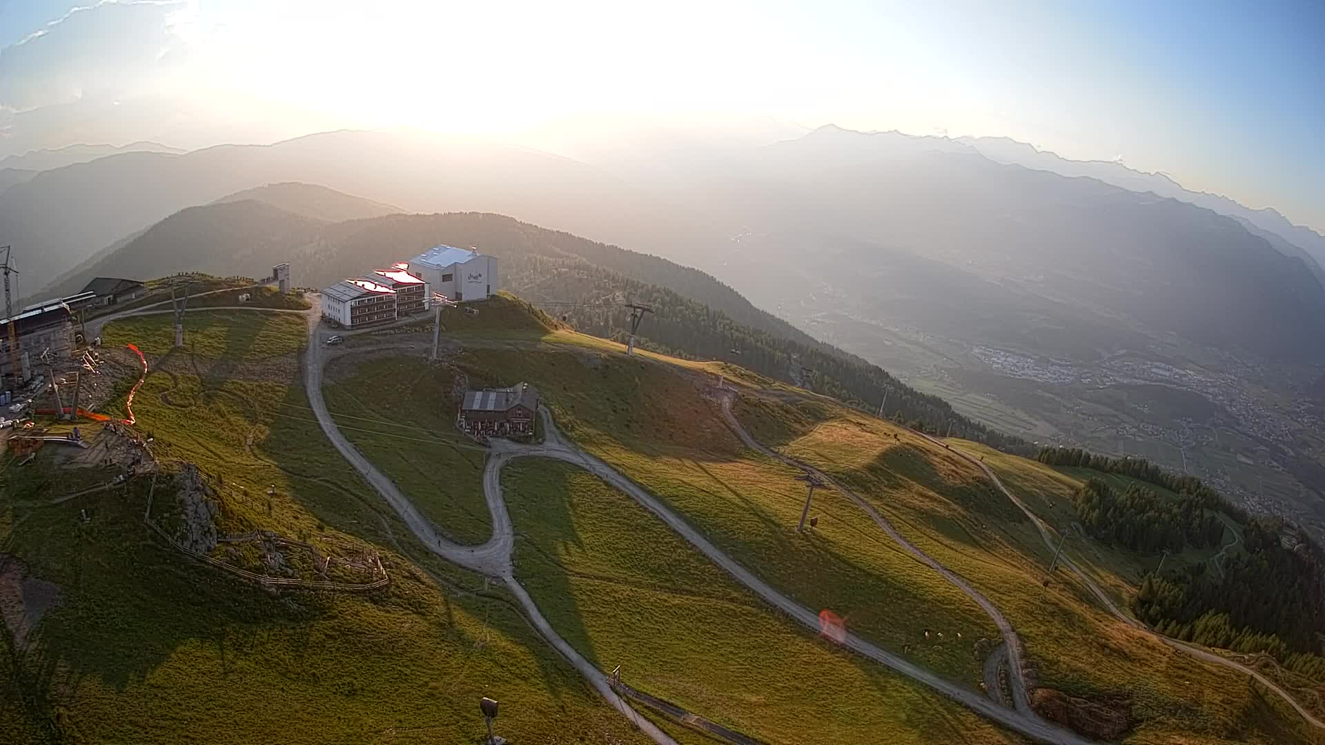 Skigebiet Kronplatz Gipfel | Blick auf Bruneck
