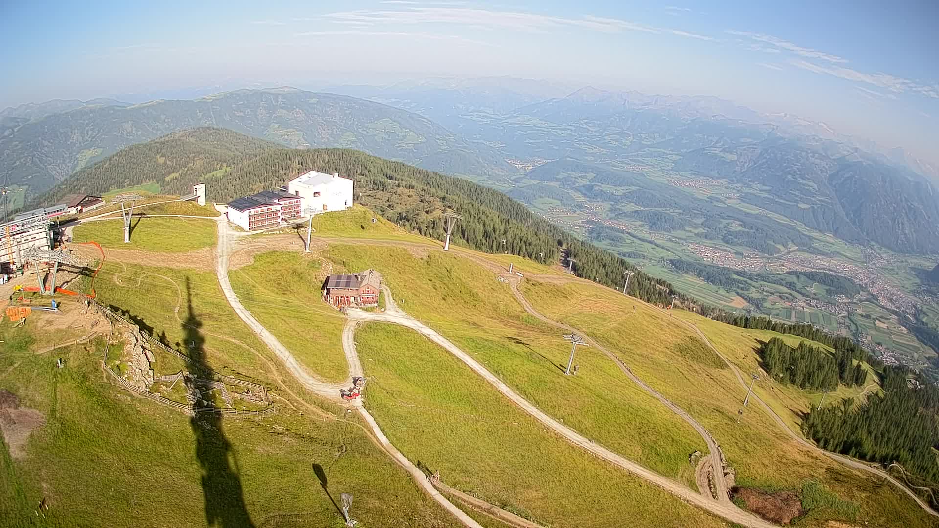 Skigebiet Kronplatz Gipfel | Blick auf Bruneck