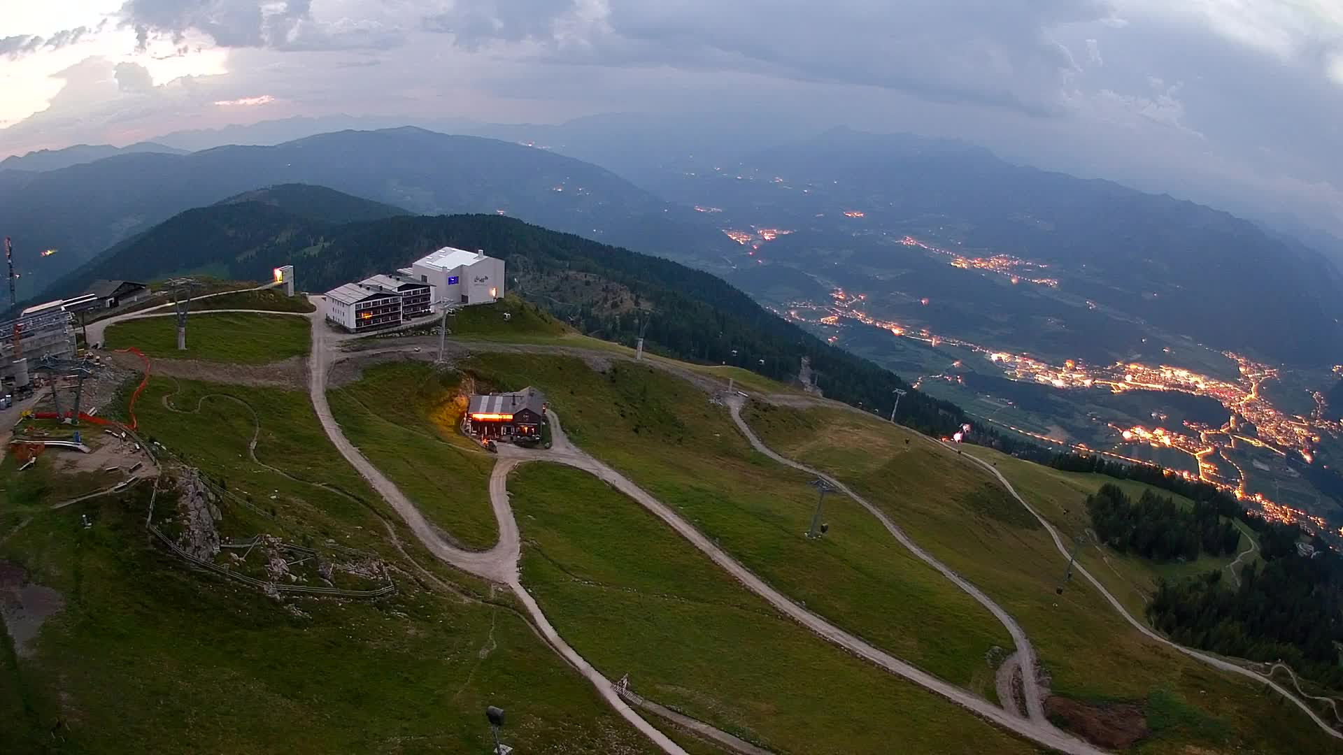 Kronplatz peak Ski resort | view to Bruneck