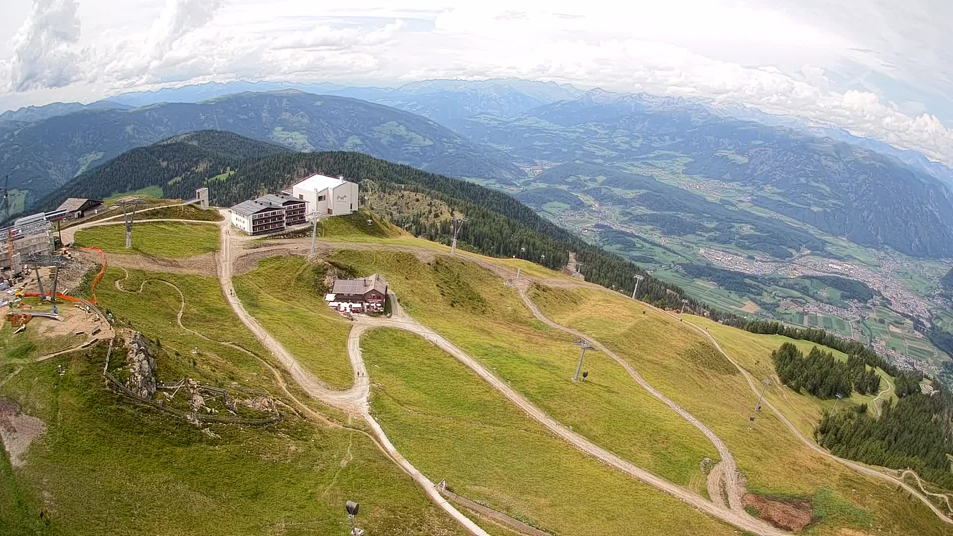 Smučišče Kronplatz – vrh | pogled na Bruneck