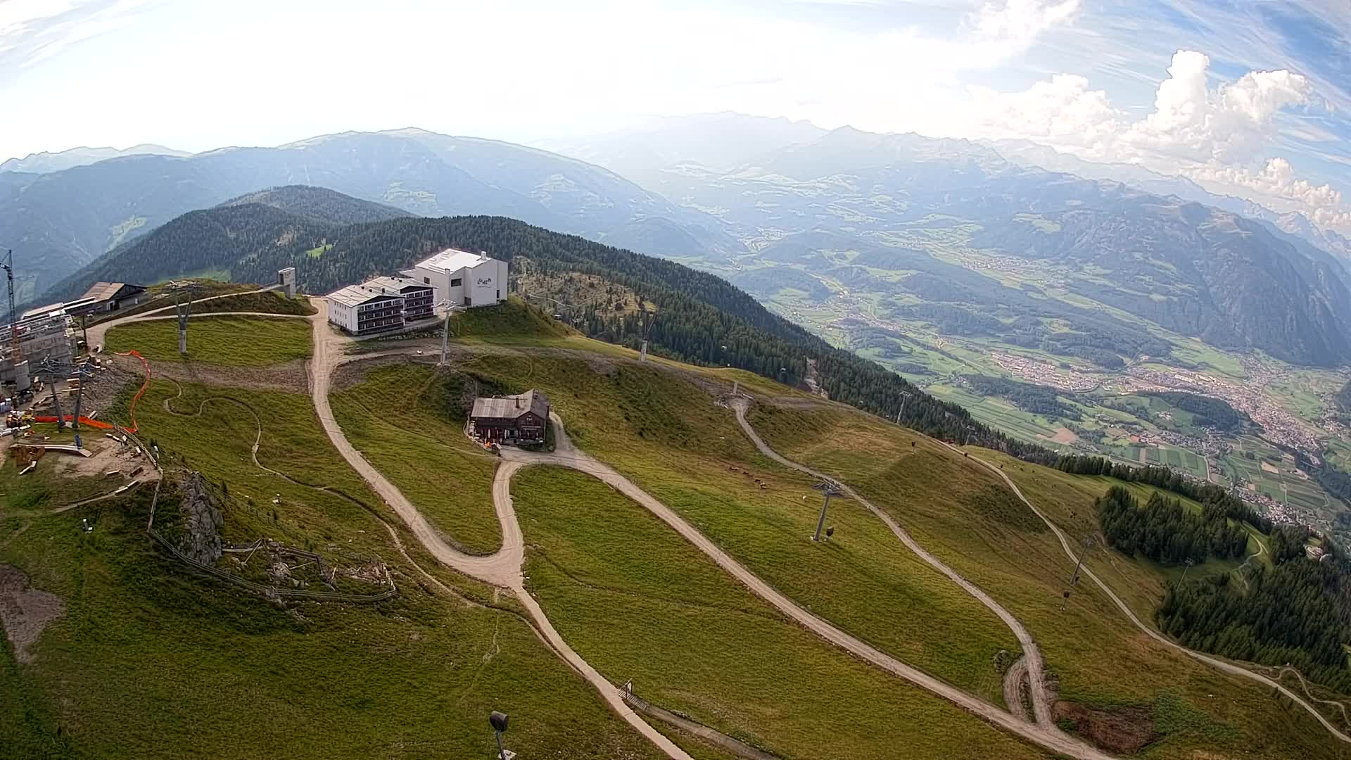 Kronplatz peak Ski resort | view to Bruneck